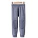 Children's Thermal Pants Double-sided Fleece Autumn And Winter Thick Long Johns For Boys And Girls Interlock Pants With Thread Inside_viptrois.com