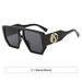 Men's Sunglasses Fashion Large Frame Personality Sunglasses For Women Jelly Color Square Double Beam Anti Ultraviolet Sunglasses New_viptrois.com