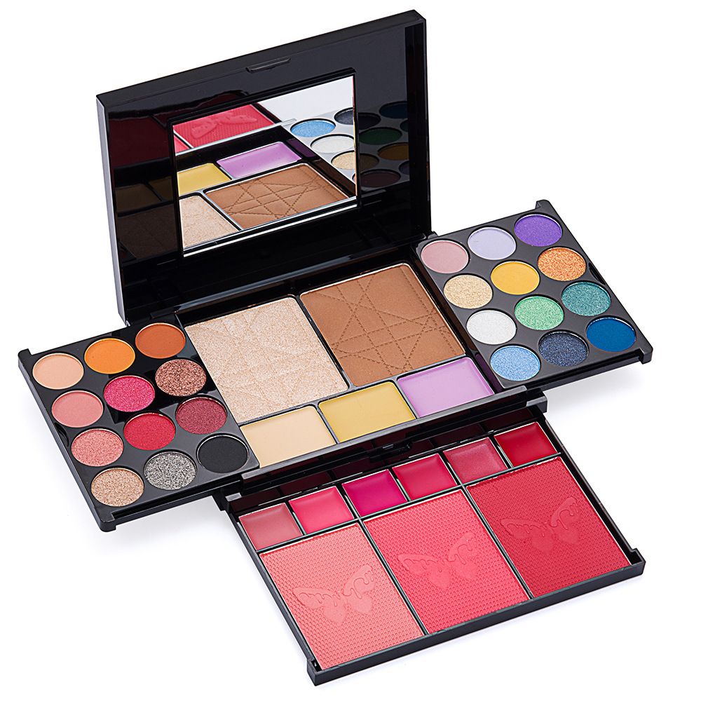 MISS YOUNG new 38 eye shadow plate face repair powder blusher lip color set beauty makeup_viptrois.com