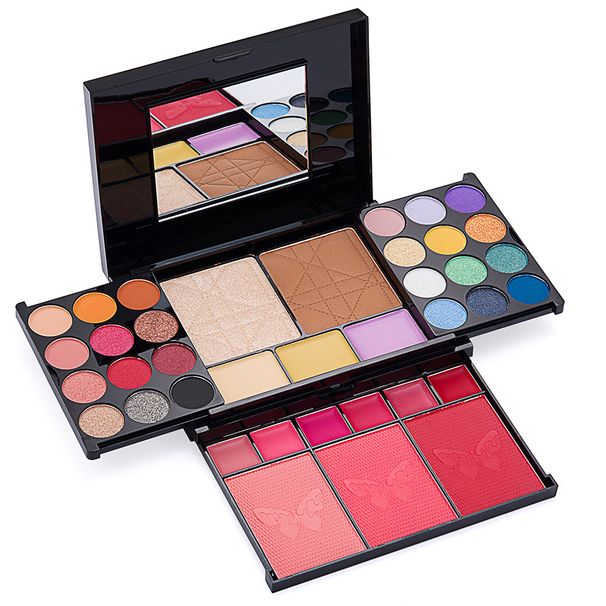 MISS YOUNG new 38 eye shadow plate face repair powder blusher lip color set beauty makeup_viptrois.com