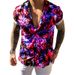 Shopify 2025 Summer New Striped Men's Casual Short Sleeve Shirt_viptrois.com