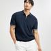 Men's Business Casual Lapel Polo Shirt White Summer Ice Silk Breathable Knit Short Sleeve T-Shirt_viptrois.com