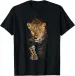 Leopard Portrait Animal Illustration Art Leopard T-Shirt Mens Womens Tees Top_viptrois.com