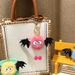 Bag Charm Celebrity Cartoon Little Monster Keychain Cute School Bag Doll Doll Pendant Plush Bat Keychain Small Gift_viptrois.com