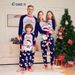 Christmas Snowman Snowflake letters cartoon Christmas parent-child suit printed homewear pajamas_viptrois.com