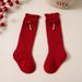 Mother & Kids Children's socks autumn and winter style long socks girls baby socks cotton calf socks princess style cute bow_viptrois.com