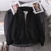 Men's Clothing Autumn And Winter Plus Velvet Thickened Jacket Sweatshirt Men's Winter Korean Version Loose Warm Student Ins Trendy Top Couple Style_viptrois.com