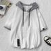 Men's Casual Short Sleeve Hooded Sweatshirt – Breathable & Loose Fit Summer Top_viptrois.com
