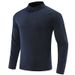 New Spring And Autumn Round Neck Long Sleeve High Quality Half Chain T Top Cotton T-Shirt Men's Trend 3Dc_viptrois.com