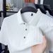 Men's Classic Fit Polo Shirt, Breathable Summer Short Sleeve T-Shirt, Casual Comfort Stretch Knit Top For Daily Wear_viptrois.com