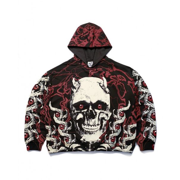 Gothic 3D Skeleton Hoodie – Oversized Streetwear Pullover With Hidden Pockets (Black, Heavyweight, S-5XL)_viptrois.com