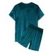 Men's Clothing Casual Short Sleeved Shorts Men Two Piece Suit_viptrois.com