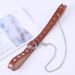 Yan Xuan South Korea East Gate Decoration Women's Love Leisure Hanging Chain Full hole Chicken Eye Buckle Belt Women_viptrois.com