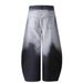 Trendy Brand Street Splicing Curved Knife Wide Leg Jeans For Women In Autumn 2025, Fashionable Loose Fit Slimming High_viptrois.com