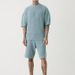 Men's Clothing New Casual Men's Suits Loose Round Neck Short Sleeve Shorts Trendy Men's Suits_viptrois.com