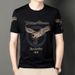 Summer New Style Men's Trendy Casual Round Neck Printed Short Sleeve Youth Fashion Versatile T-shirt Men_viptrois.com