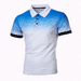 Men's Clothing New Spring And Autumn Gradient Color 3D Printing Polo T Shirt Lapel Slim Fit Polo Cedar_viptrois.com