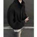 High-end Gray Stand Collar Woolen Coat For Men, And Winter American Retro Short Jacket, Men's Autumn Top_viptrois.com