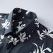 Premium Digital Print Men's Shirt - 80s High-Density Cotton Slim Fit Casual Shirt With UV Protection & Breathable Fabric (Navy Floral, Sizes 38-48)_viptrois.com
