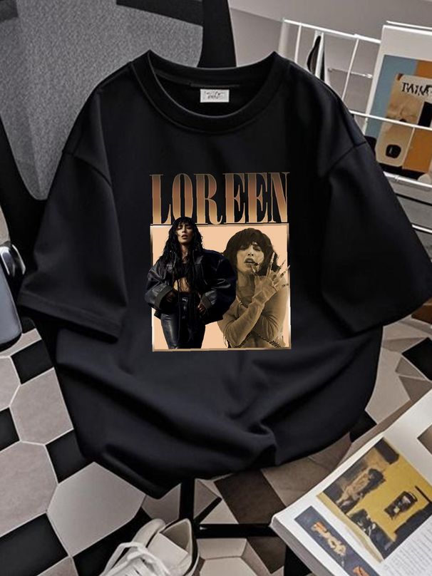 Loreen T Shirt Vintage 90s Singer Song Rapper Bootleg Homage Summer Fashion Stylish Comfortable Stretched Homme Designer Clothes_viptrois.com