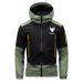 Unisex Windproof Hooded Jacket - Lightweight Polyester Outdoor Sportswear With Side Pockets, Casual Streetwear For Teens & Young Adults (Army Green,_viptrois.com
