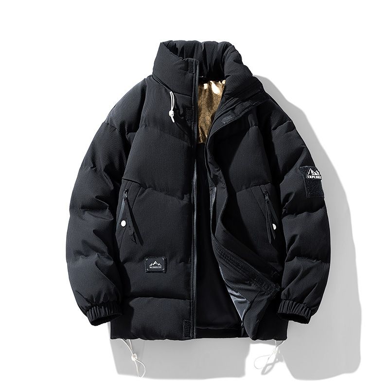 Men’s Winter Graphene-Enhanced Padded Jacket – Oversized Fit, Thickened Polyester Coat With Stand Collar (M-8XL, 3 Colors)_viptrois.com