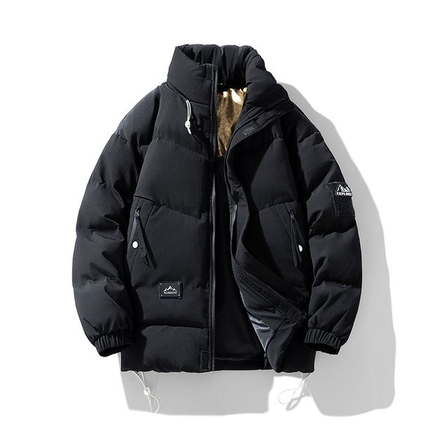Men’s Winter Graphene-Enhanced Padded Jacket – Oversized Fit, Thickened Polyester Coat With Stand Collar (M-8XL, 3 Colors)_viptrois.com