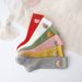 Children's Socks Spring And Autumn Style Mid Tube Socks Little Girl Three Dimensional Love Girl Baby Solid Color Vertical Striped Calf Socks_viptrois.com