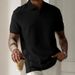 Cross-border Exclusive Supply Patchwork Men's Short-sleeve Polo Shirts 2026 Summer Business Commuting, Made Of Solid_viptrois.com