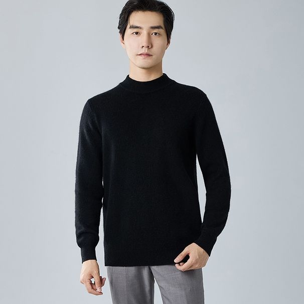 Nordmann Autumn Winter 's Cashmere Thickened Plus Size Half Turtleneck Loose Inner Layer Base Shirt Pullover Wool Sweater For_viptrois.com