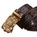 Apparel Accessories pattern carved men's automatic copper buckle belt personality live hot selling Z dragon embossed belt_viptrois.com