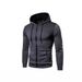 Pure Foreign Trade Cross-Border New Casual Sports Fitness Zipper Shirt/Autumn Winter Men's Sweatshirt_viptrois.com