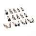 Beauty Health Nail Art Patch Wear Nail Finished Nail Art Ballet Armor Frosted Leopard Print Press On Nails_viptrois.com