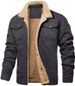 Men's Clothing Men's Workwear Jacket With Fleece Lining - Cotton Casual Jacket For Autumn, Winter & Spring - Multi-Pocket Utility Coat_viptrois.com