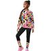 Kids’ Clothing Girls Comfortable Letter Pattern Full Print Round Neck Sweatshirt Leggings Casual Suit_viptrois.com