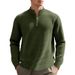 Men's Clothing Half-Zip Stand Collar Pullover Sweatshirt Small Check Pattern Breathable Polyester Lightweight Comfortable Casual Sports_viptrois.com