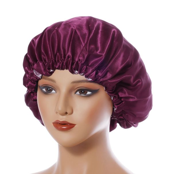 Postpartum Satin Nightcap - Double Layer Hair Protection With Adjustable Buckle For New Mothers_viptrois.com