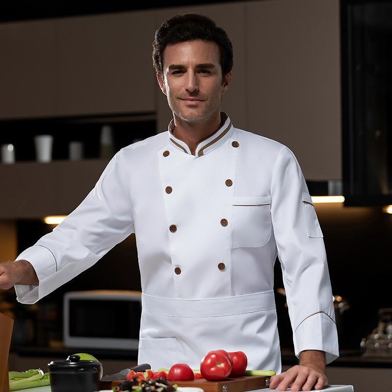 Men's Clothing chef uniforms work clothes short sleeved thin catering hotel kitchen restaurant _viptrois.com