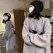 American Retro Lazy Style For Men Winter Thickened Trendy Brand Crew Neck Knitted Sweater Couple Knitwear_viptrois.com