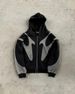 European And American Fashion Designers Autumn And Winter New Street Hip-hop Splicing Print Hoodie Y2K Harajuku Jacket Sweater_viptrois.com