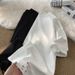Men's Clothing T Shirt Short Sleeves Men 2024 Summer New Hole Design Pure Color Simple Loose Round Neck Half Sleeves American Style_viptrois.com