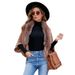 Wool-neck knitted tassel cape coat women with a fashion cape_viptrois.com