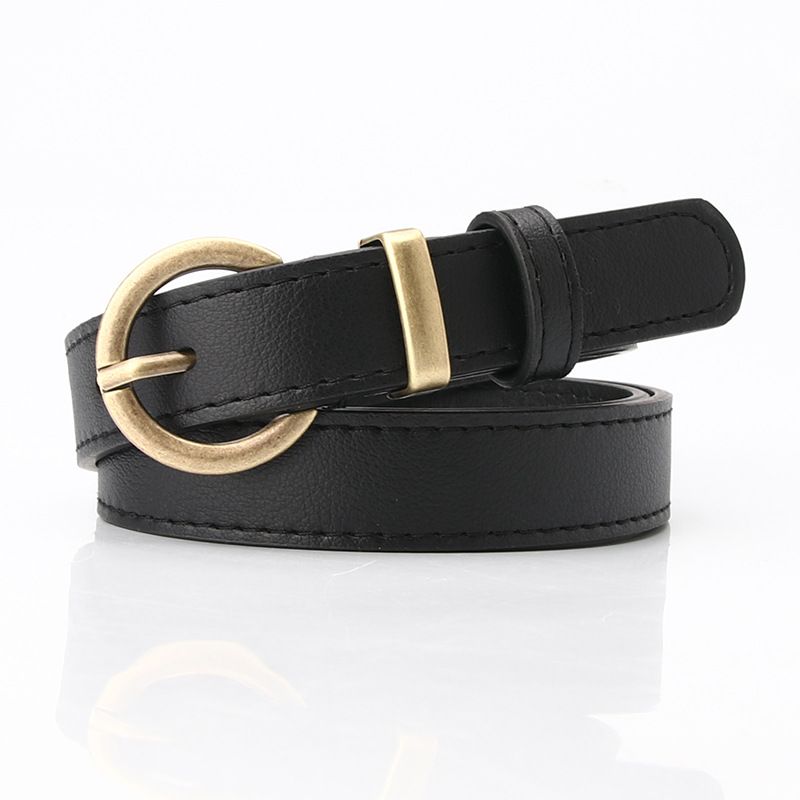 Popular women's fashion versatile sweater coat dress decorative belt student pants casual pin buckle belt_viptrois.com