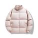 Simple Solid Color High Quality Small Oxford Thermal Stand-up Collar Cotton Clothes_viptrois.com