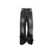 Men's Black Washed Straight Jeans – Loose Fit High Street Pants (S-XXXL)like They’re Cutting Off Circulation_viptrois.com