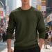 Men’s Heavyweight Crewneck Sweatshirt – Oversized Casual Pullover Hoodie Alternative (S-XXXL, 250GSM Polyester)_viptrois.com