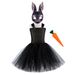 Easter Children's Princess Dress Rabbit Mask Carrot Three Piece Suit Girls TUTU Skirt Role Play Suit_viptrois.com