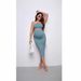 Foreign Trade Hot Sale Maternity Rib Knit Camisole Top And Pencil Skirt Set_viptrois.com