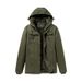 Men's Vintage Workwear Jacket - Heavyweight Cotton Fleece-Lined Coat With Utility Pockets For Winter (Black/Khaki/Army Green)_viptrois.com