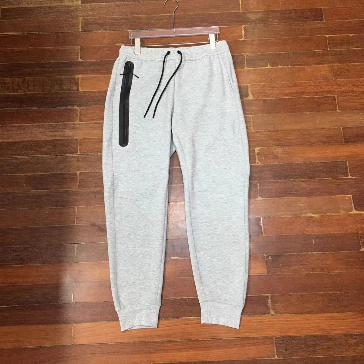 Men's Clothing 2024 Spring And Autumn Casual Sports Drawstring Foot Splicing Cotton Knitted Men's Multicolor 002 Sweatpants_viptrois.com
